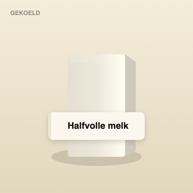 Halfvolle melk